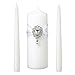 Produktbild Lillian Rose WS300 W Kerzen-Set, mit Schmucksteinen, Weiß, 22,9 cm