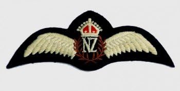WWII Royal New Zealand Air Force Pilot’s Cloth Wings.