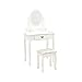 Produktbild MANON Schminktisch 75 cm + Hocker - Weiß
