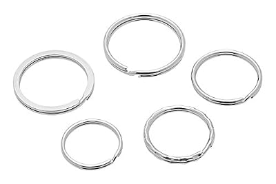 Wedo 26230015 Anneau porte-clés en métal 15 pièces assorties
