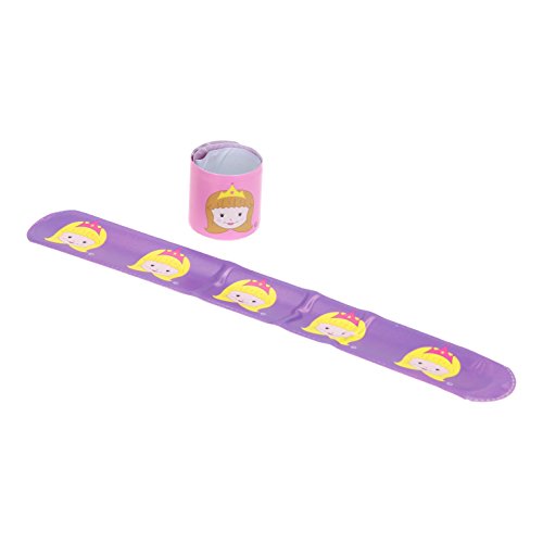 Partynelly® 12x Schnapparmband Prinzessin | Armband | Claparmband | Mitgebsel | Kindergeburtstag | Prinzessinenparty | Mitgabeartikel