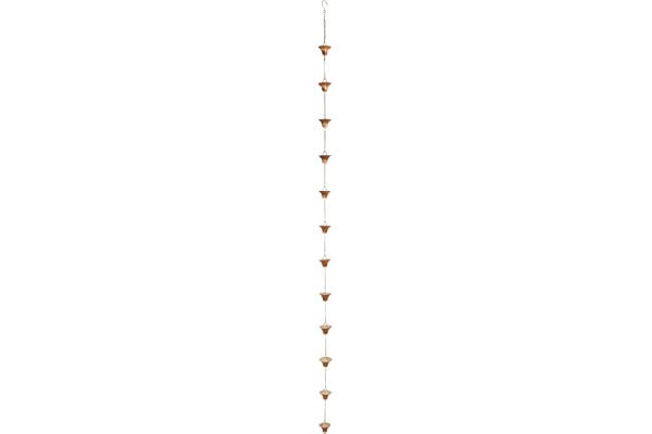 Esschert Design TH87 Série Collier en cuivre plaqué Argent