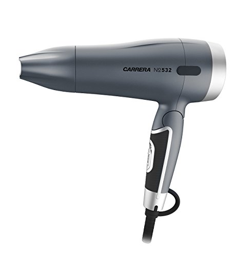 CARRERA 532 Reisehaartrockner mit Ionen | klappbar, leise und klein mit 1.600 Watt, 110 V / 240 V - 2