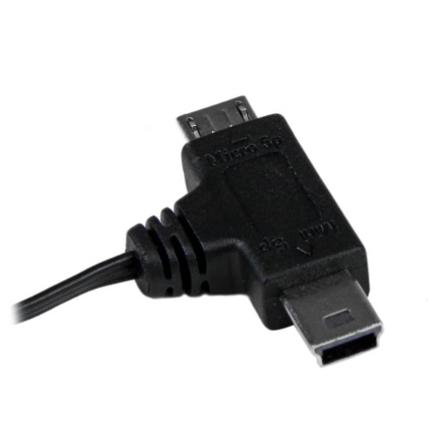 StarTech USBRETAUBMB Aufrollbares USB auf Micro USB und Mini USB Kabel - 5
