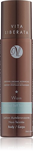 VITA LIBERATA Gradual Untinted Self Tan Lotion for Body, Warm (Light) 200 ml