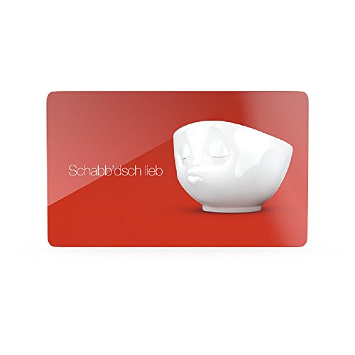 TV Tassen 2er SET Schnittenbrettchen SCHABBDICHLIEB rot + SCHABBDICHLIEB weiß , Fiftyeight Products - 2