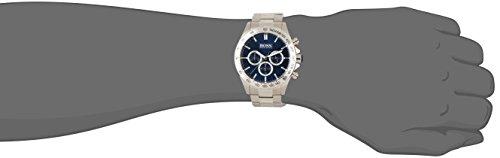 Hugo Boss Ikon Men's Quartz Blue Chronograph Grey Stainless Steel Bracelet 1512963