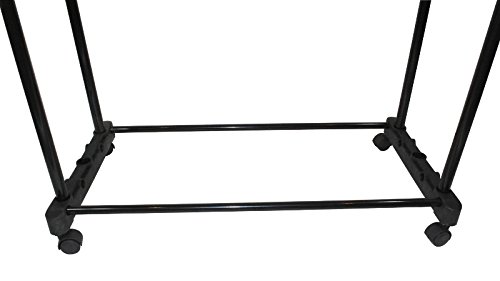 Garderobenständer Kleiderständer Ständer 2 Stangen + Rollen Verstellbar Neu #398 - 5