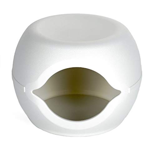 Zlw-shop Cerrado Four Seasons Universal Pet Nest Cat House Impermeable Plástico Doghouse Suministros de Primavera y Verano (Color : White)