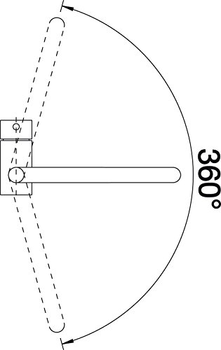 Blanco Filo, Küchenarmatur, metallische Oberfläche, Chrom, Hochdruck, 1 Stück, 512324 - 3