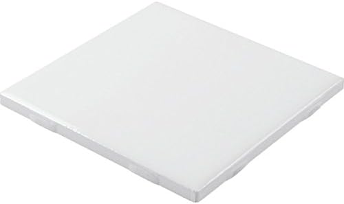 Interceramic 4-1/4 x 4-1/4" White Ceramic Tile Package of 80