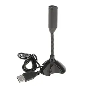 Baoblaze USB Stand Mini Desktop Studio Speech Microphone Mic for PC Laptop Notebook