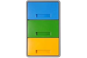 MATTIUSSI TRIS MINICOPERCHI DI RICAMBIO POLYMAX ECOLOGIA (BLU/GIALLO/VERDE)