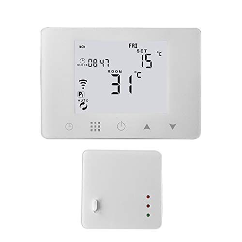 Preisvergleich Produktbild haia7k4k WiFi & RF Wireless Raumthermostat Wandhänge-Gasboiler Heizung Fernbedienung Temperaturregler wöchentlich programmierbar