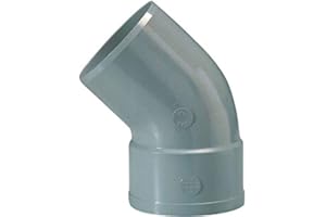 Raccord PVC gris coudé 45° Ø 100 mm Simple emboîture Girpi