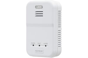 ABUS Gasmelder GWM100ME für Gasthermen - Erdgas (Methan) / Stadtgas - Alarmlautstärke 85 dB - weiß - 81443