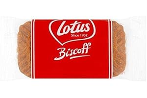 GENERIC Lotus Biscoff Biscuits – 50 Individually Wrapped Caramelised Cookies | Catering Pack for Coffee Shops, Offices & Events | Vegan | Authentic Belgian Taste