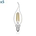 Produktbild ledscom.de E14 LED Kerze mit Flamme Filament 3,5W =32W 340lm Warm-Weiß für Innen und Außen, 5 Stk.