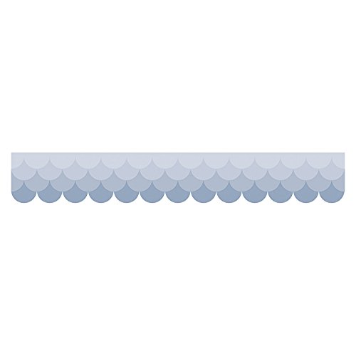 Preisvergleich Produktbild OMBRE SLATE GRAY SCALLOPS BORDERS