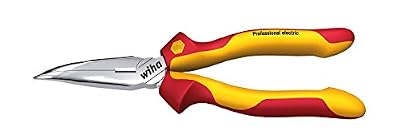 Wiha Z05020006 Pince demi-ronde avec coupe-fils pour électricien 160 mm