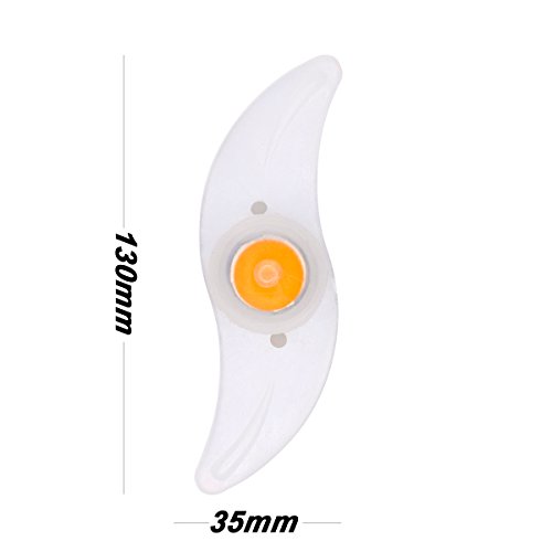 Riao-Tech 4er Set Gelb Fahrrad Speichenlicht Lichter LED Speichenrefelktoren, 3 Leuchtmodi - 2