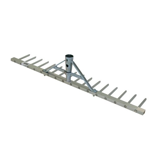 Preisvergleich Produktbild Xclou Garden Heurechen Alu, 62 cm, 16 Zinken, Silber, 62x9x12 cm