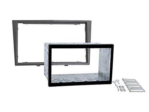 Mascherina doppio DIN per Opel Astra H/corsa D/Zafira B/Tigra/Antara/Astra Twin Top (colore/antracite)