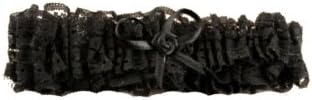 Sexy Black Bridal Garter with a Black Bow