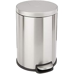 AmazonBasics Poubelle ronde à fermeture douce - 20 L