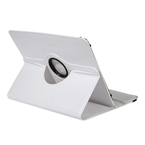 Universal Rotation Tasche für Tablet Modelle in 7, 8 oder 10 Zoll Größe Case Schutz Hülle Cover (7 Zoll, Weiß) - 2