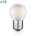 Produktbild ledscom.de E27 LED Lampe Glühfaden Matt G45 4W =34W Warm-weiß 380lm A++ Auch Wetterfest, 10 Stk.