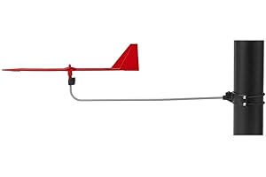 HAWK MARINE HAWK RACE APPARENT WIND INDICATOR (for larger single-handed Dinghies) - mounts at front of mast at gooseneck height, Red