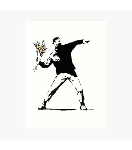 CANVASARTSHOP - Impression Photo Encadru00e9e De Banksy - Fille Au