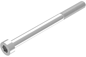 SECCARO vite a testa cilindrica M6 x 75 mm, acciaio inox V2A VA A2, DIN 912/ISO 4762, cava esagonale, filo parziale, 20 pezzi