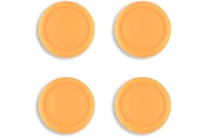 eXtremeRate PlayVital Copri Levette Analogiche per Nintendo Switch Joycon/Lite/OLED Cover Stick Analogici in Silicone Protettiva Thumb Grips Cappucci Gommini per NS Joycon Controller(Giallo)
