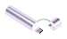 Produktbild MiPow SP2600M-SR Power Tube 2600 mobiler Zusatzakku mit Micro-USB-Adapter für Handy/Smartphone/MP3-Player/Navigationsgeräte/PSP/NDS/Wii U silber