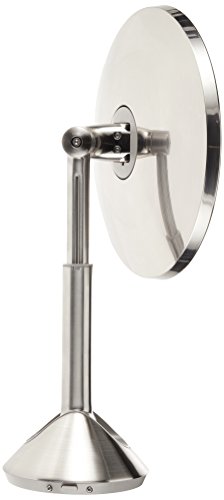 simplehuman Edelstahl, Netzteil, Kabel Wandhalterung Sensor Spiegel mit 5-fach Vergrößerung, Silber - 2