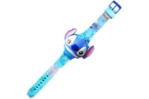 FSJENCIP Orologio Stitch Bambina, Stitch Orologio Proiettore Digitale LED Bambino Bambini, Regalo Bambino5 6 7 8 9 10 11 anni