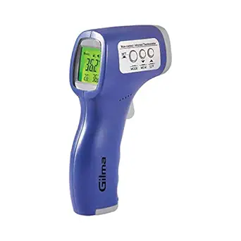 Gilma Infrared Plastic Thermometer Non-Contact Digital Forehead Temperature Gun - 1 Unit (MADE IN INDIA)