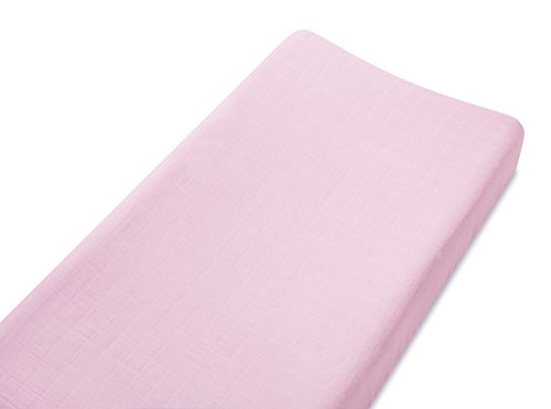 aden + anais Tranquility Solid Rose Bamboo Changing Mat Cover (2 Layers)