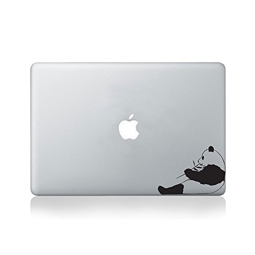 Vinyl Revolution Panda Munching Autocollant en Bambou pour MacBook (MacBook 13