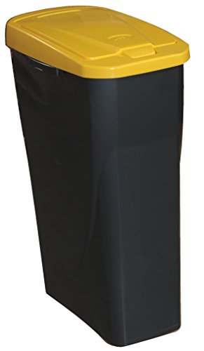 Mondex Müllsortierer 15 Liter mit gelbem Deckel - 2