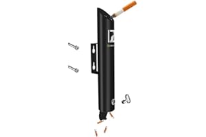 LIUWEIBIN Cenicero de pared con cerradura,Columna de cenicero de pared de acero inoxidable 304,Cenicero exterior de acero inoxidable con tornillo y llave,para centros comerciales, vestíbulos de