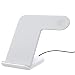 Produktbild MoKo 2 in 1 Fast Wireless Charger für Apple Watch 38mm/42mm, Qi Kabellos Ladegerät Stand, Induktive Schnellladestation für iPhone XS Max/XS/X und Alle Qi Fähige Geräte (Nicht für Apple Watch 4), Weiß