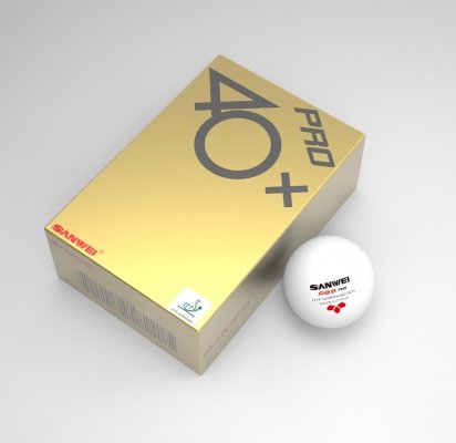 SANWEI - Palline da ping pong professionali, 3 stelle, in ABS, approvate dalla ITTF per competizioni, colore bianco, confezione da 6