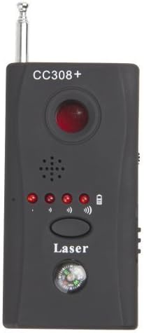 Bug Detector VFclar Anti-Spy RF Signal Bug Detector Hidden Camera Laser Lens GSM Device Finder - Mute Vibration + Beep + LED indicator , Earphone and Charger included