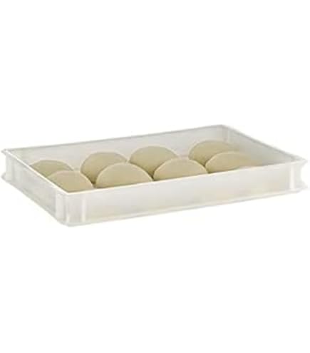 Bac à Fermentation Pour Pizza Et Pain - 30x40x10 Cm, Plastique Alimentaire, Couvercle Hermétique, Empilable