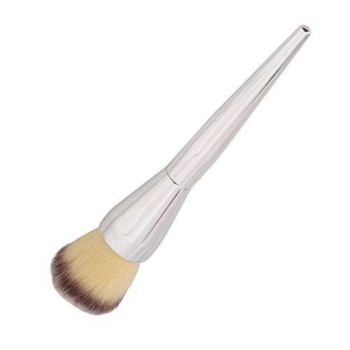 Lalang Silver Make Up Brush Foundation Flat Top Face Loose Powder Makeup Brush