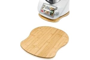 SkingHong Para Thermomix TM6 TM5 - Tabla de ruedas de movimiento rápido para robot de cocina Thermomix Vorwerk TM 6 accesorios, tablero de bambú