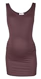 Happy Mama. Women's Maternity Vest Top Tee Tunic. Scoop Neck. Sleeveless. 792p